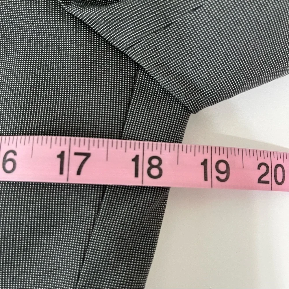Express Photographer Gray Button Lined Blazer